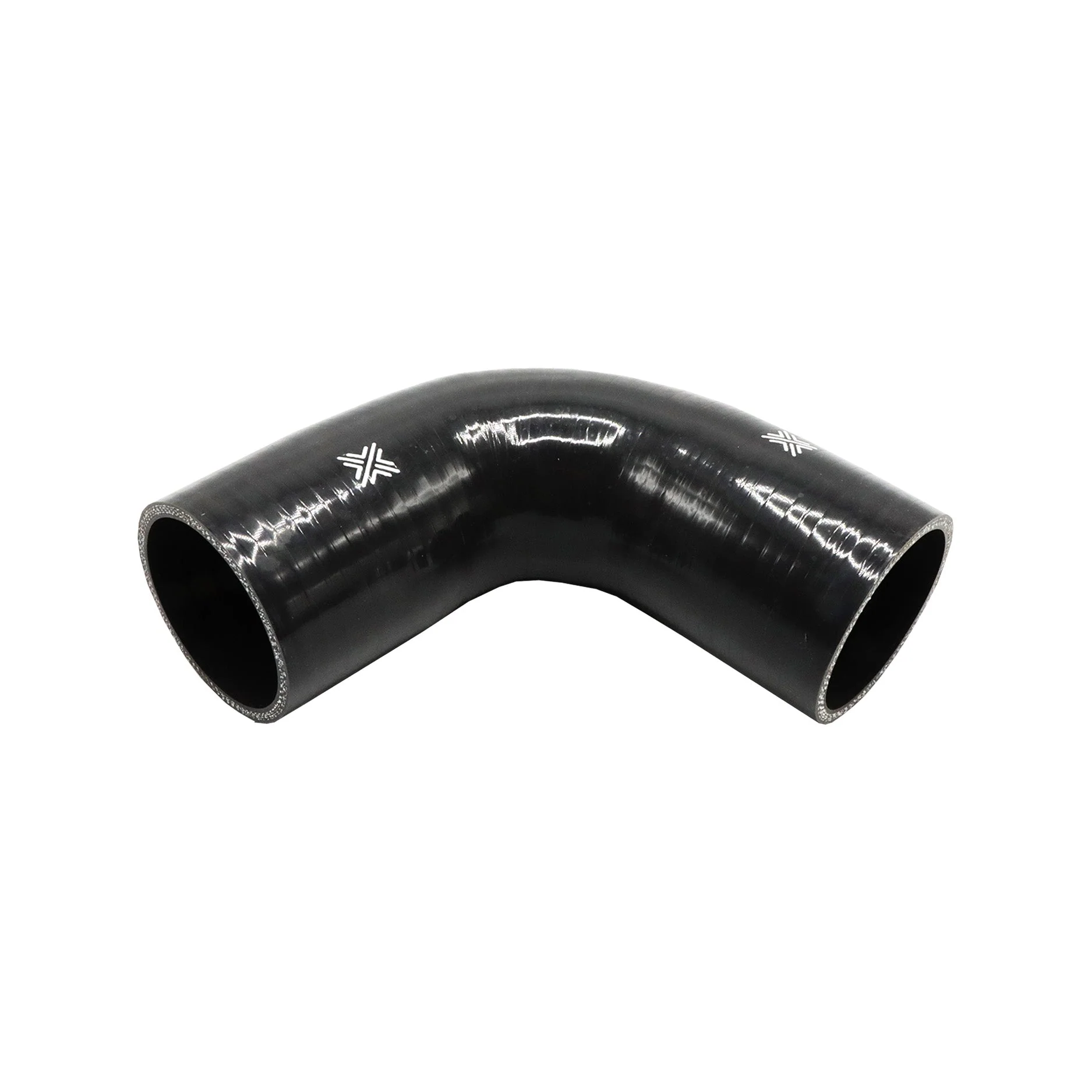 Pipercross Black 90° 70mm Bore, 152mm Leg Length Silicone Hose (FCL04081) - Image 2