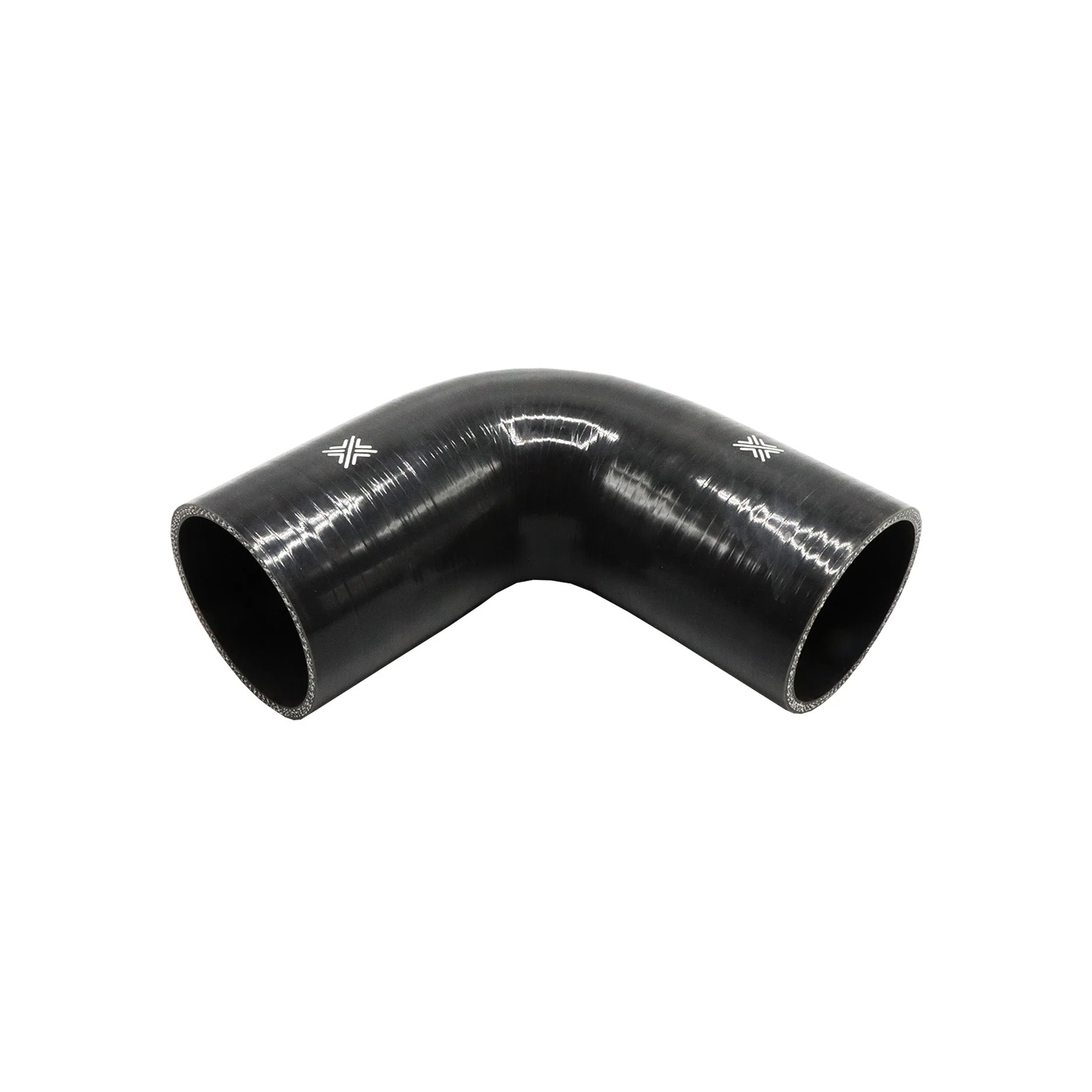 Pipercross Black 90° 76mm Bore, 152mm Leg Length Silicone Hose (FCL04084) - Image 2