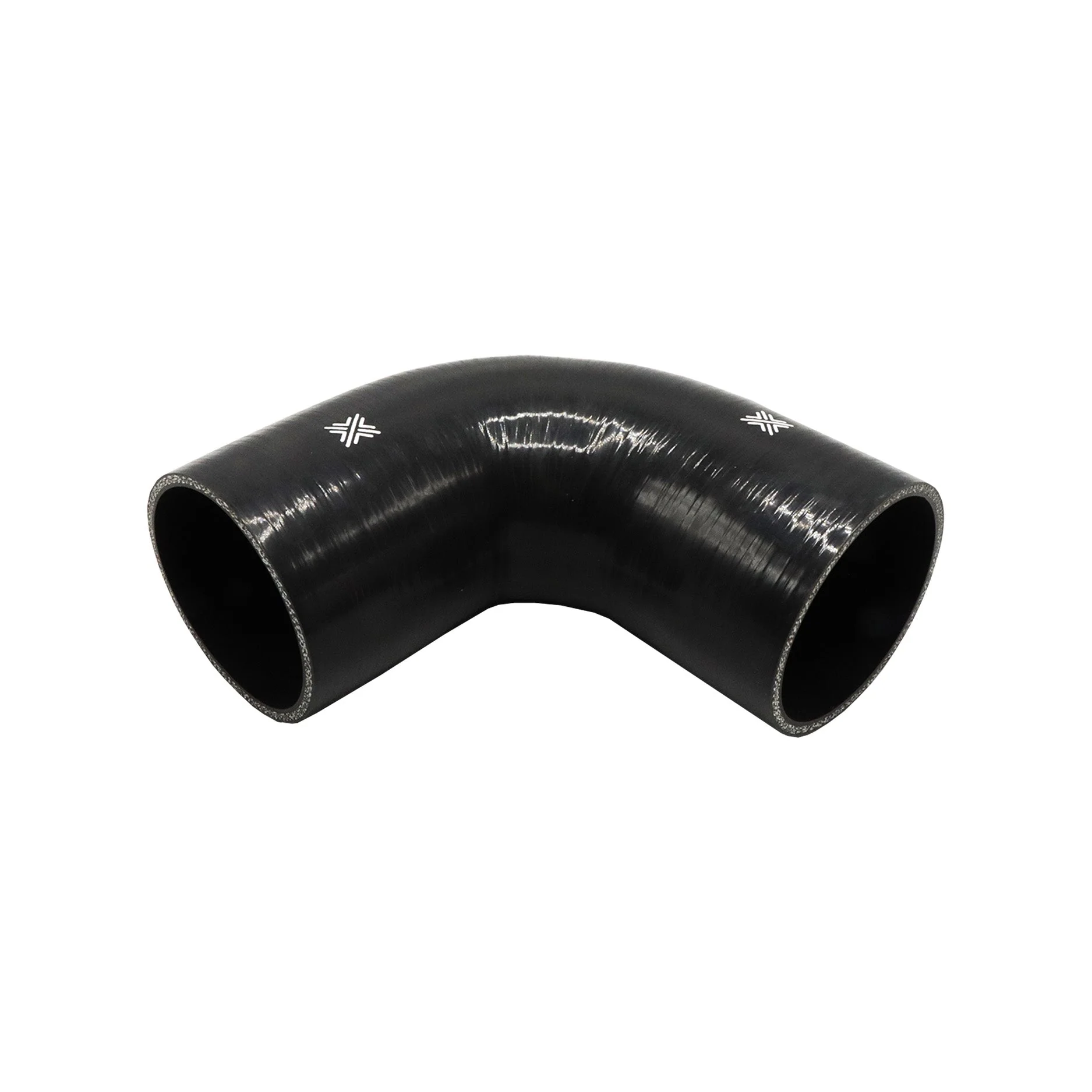 Pipercross Black 90° 89mm Bore, 152mm Leg Length Silicone Hose (FCL04090) - Image 2