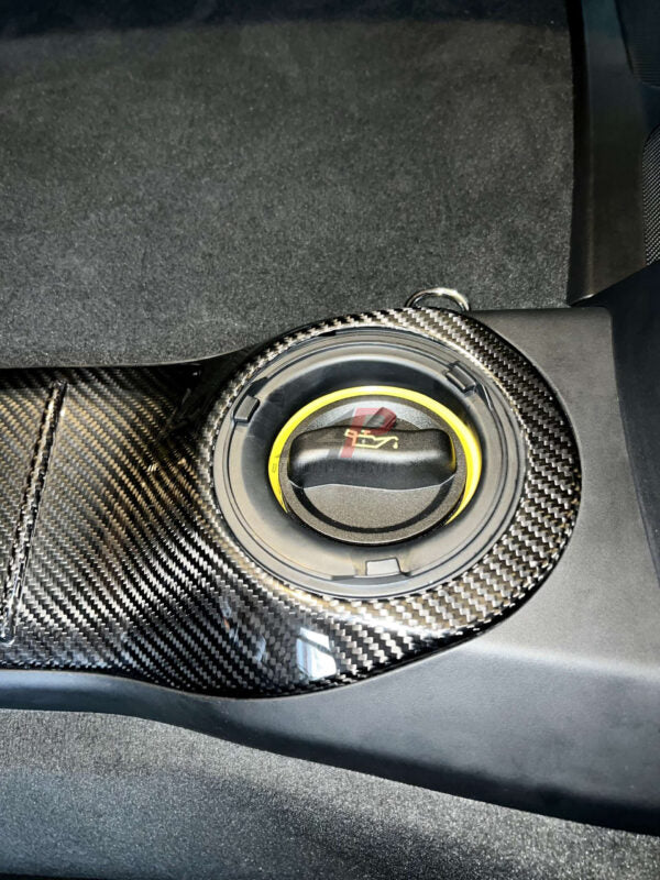 Porsche Cayman 981/718 Carbon Engine Cover & Bulkhead Brace Bar - Image 7