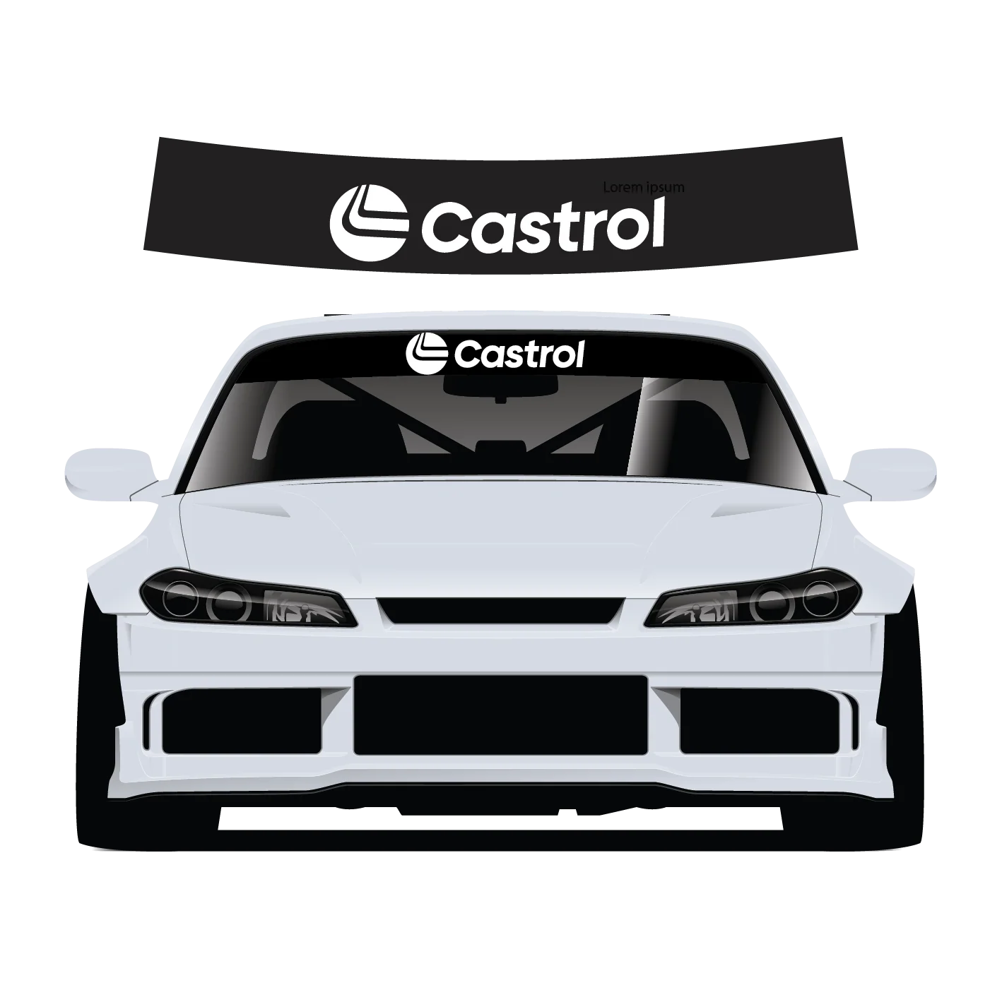 Premium Wrap Sunstrip Castrol - Image 7