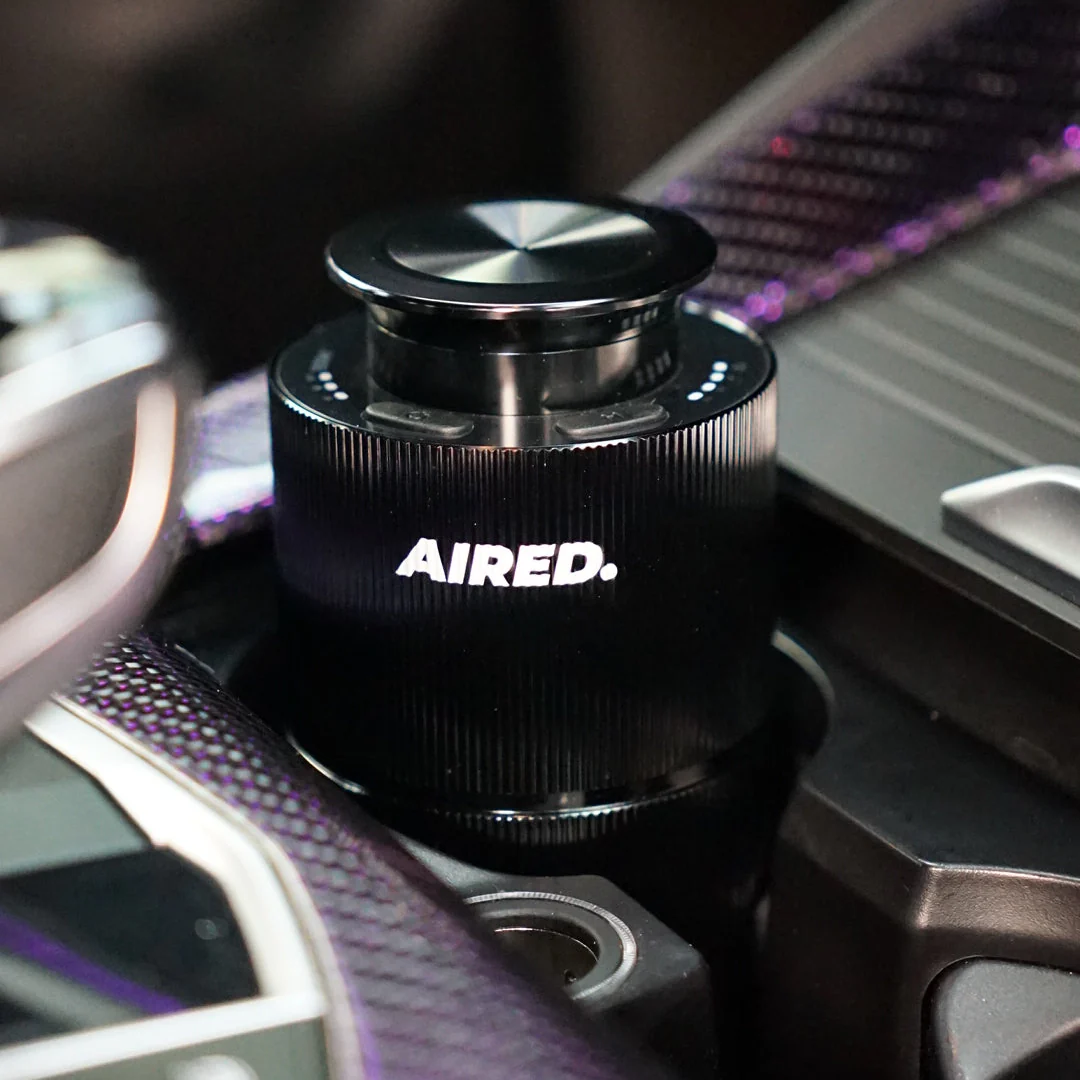 PRO1 In-Car / Home Mini Luxury Electronic Rechargeable Essential Oils Diffuser By AIRED. (BLACK)