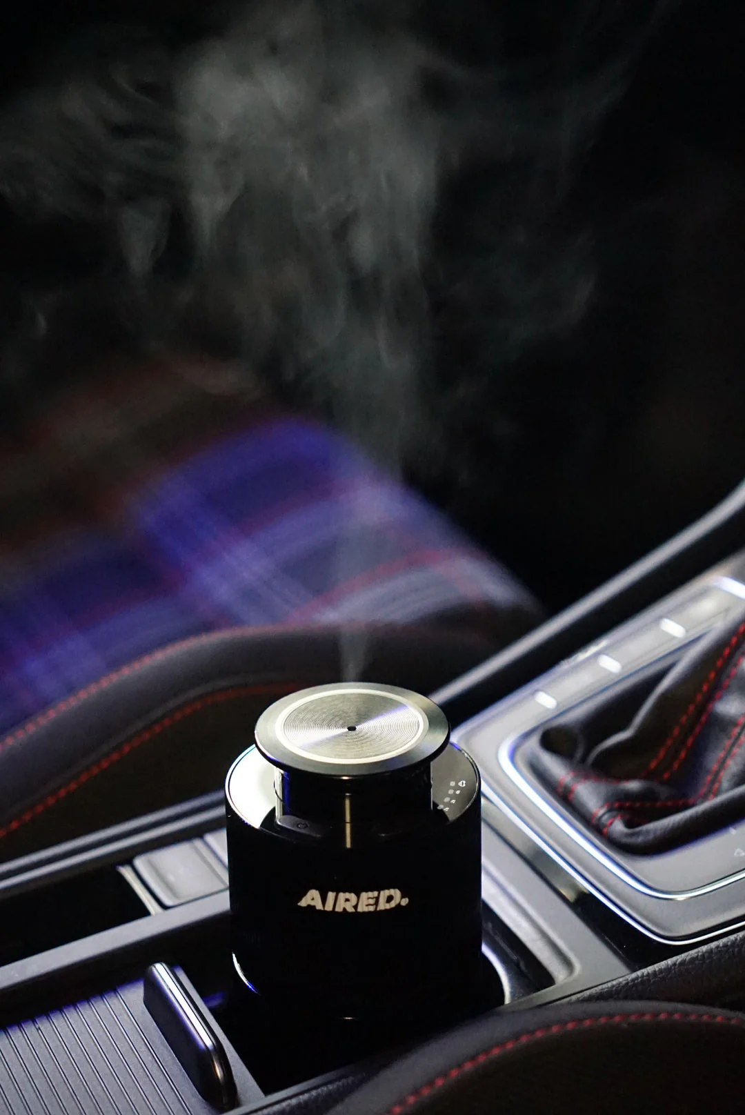 PRO1 In-Car / Home Mini Luxury Electronic Rechargeable Essential Oils Diffuser By AIRED. (BLACK) - Image 6