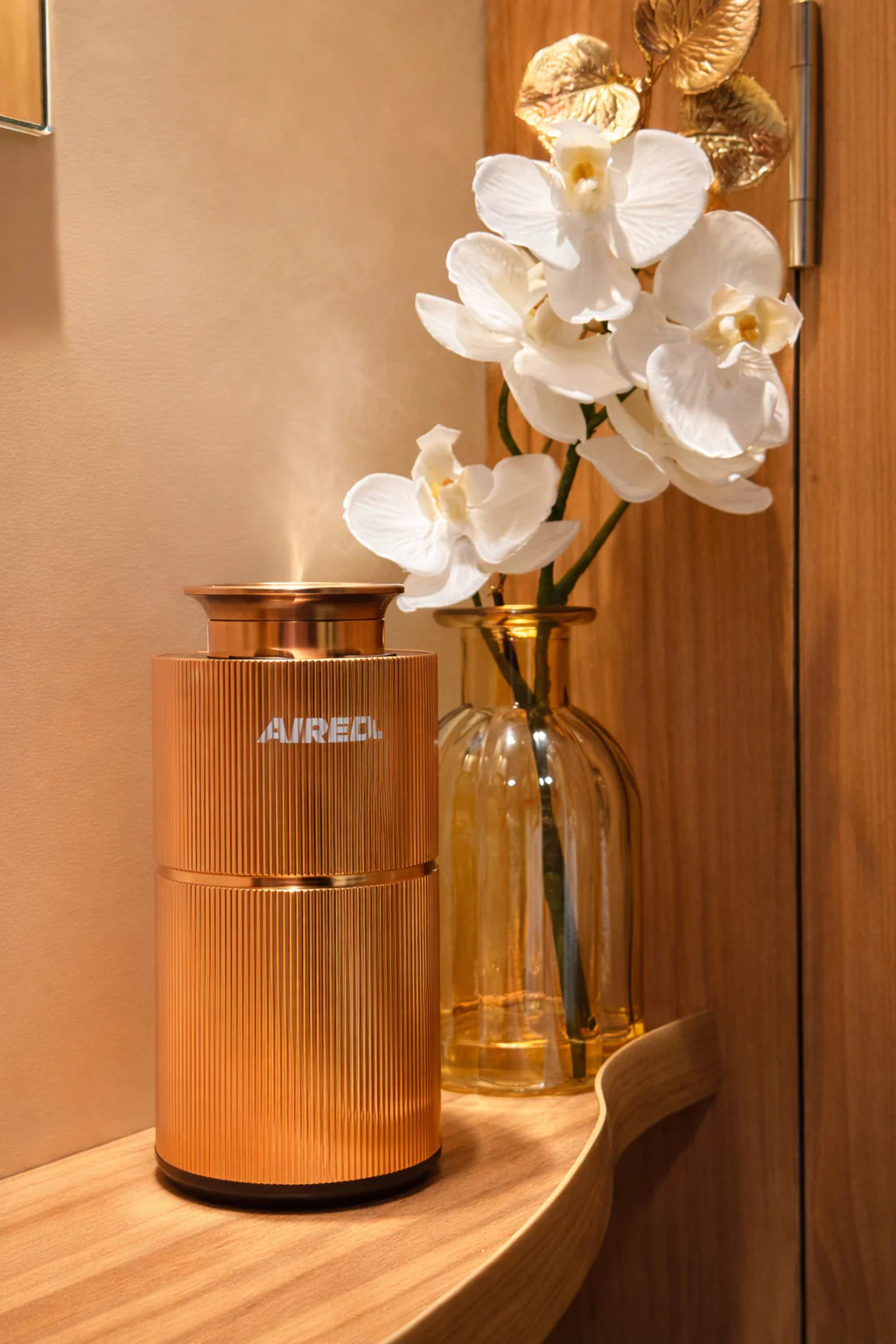 PRO1 In-Car / Home Mini Luxury Electronic Rechargeable Essential Oils Diffuser By AIRED. (ROSE GOLD) - Image 7