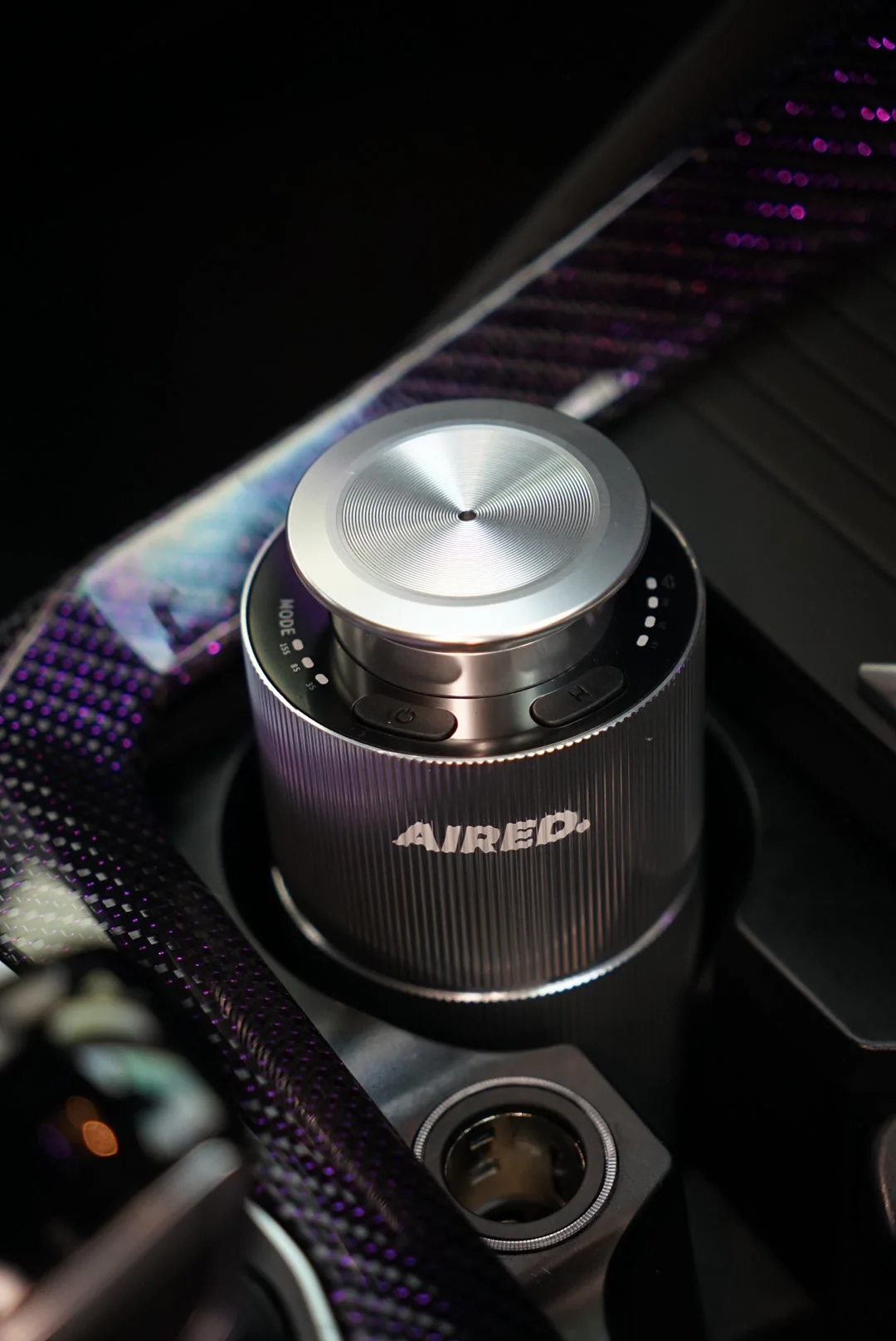PRO1 In-Car / Home Mini Luxury Electronic Rechargeable Essential Oils Diffuser By AIRED. (SILVER) - Image 3