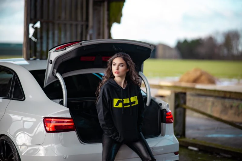 Racingline Clothing Black/Yellow Hoodie - Image 4