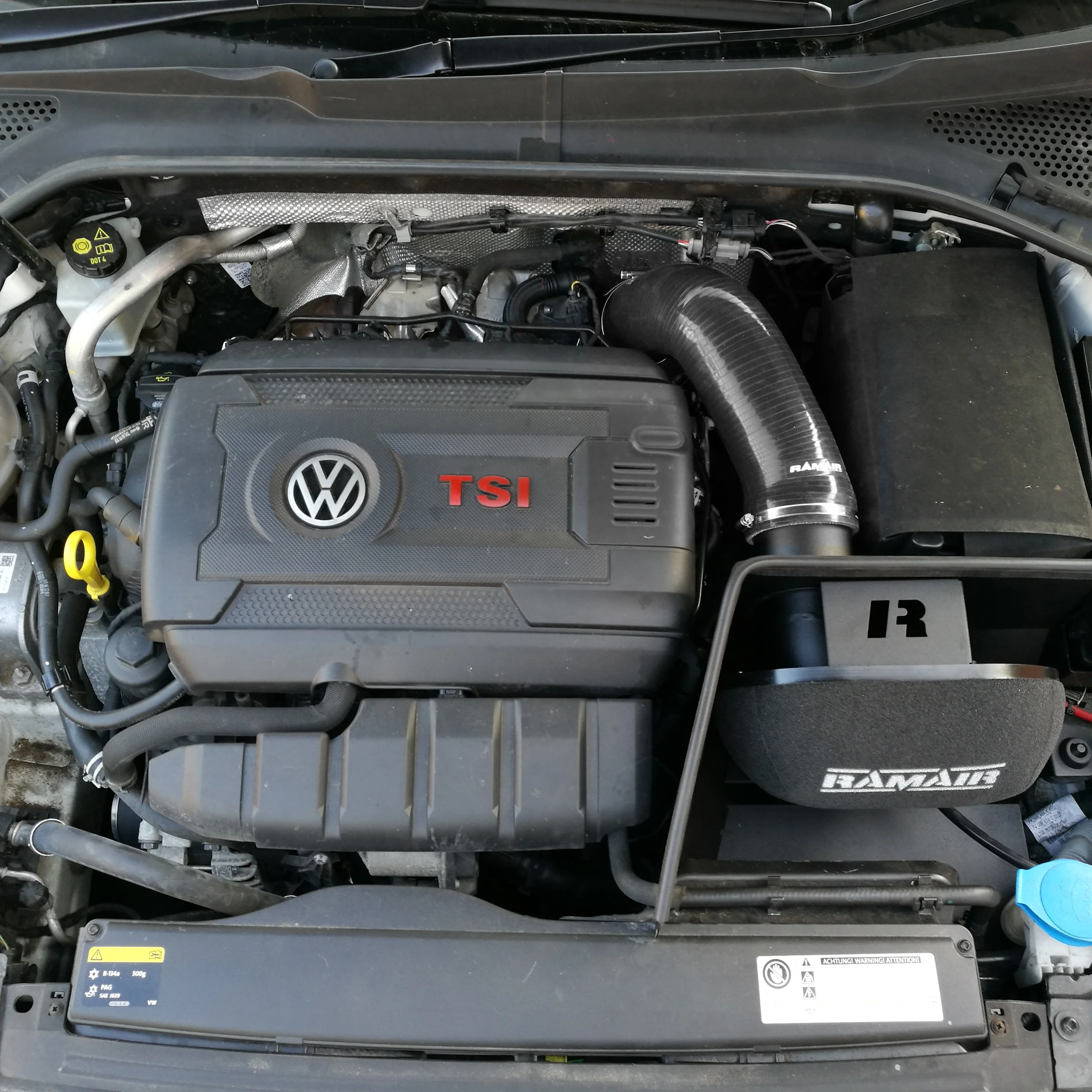 Ramair Air Filter & Heat Shield Intake Kit – Black Intake Hose – VW MK7 Golf GTI & R, Audi A3, S3 8V, Seat Leon Cupra 280 & Skoda Octavia VRS - Image 6