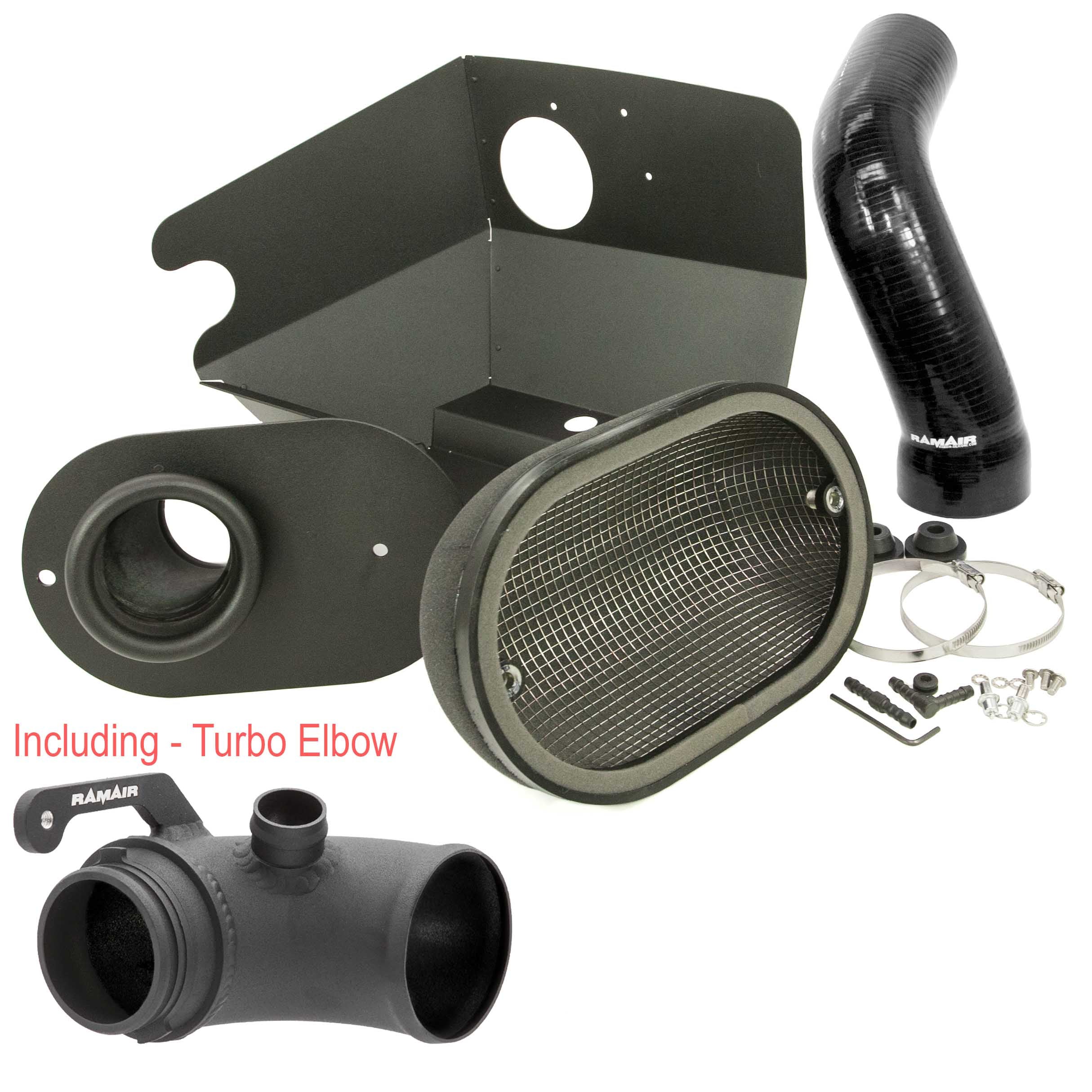 Ramair Heat Shield Intake Kit – Turbo Elbow Included – Black Intake Hose – VW MK7 Golf GTI & R, Audi A3, S3 8V, Seat Leon Cupra 280 & Skoda Octavia VRS - Image 3