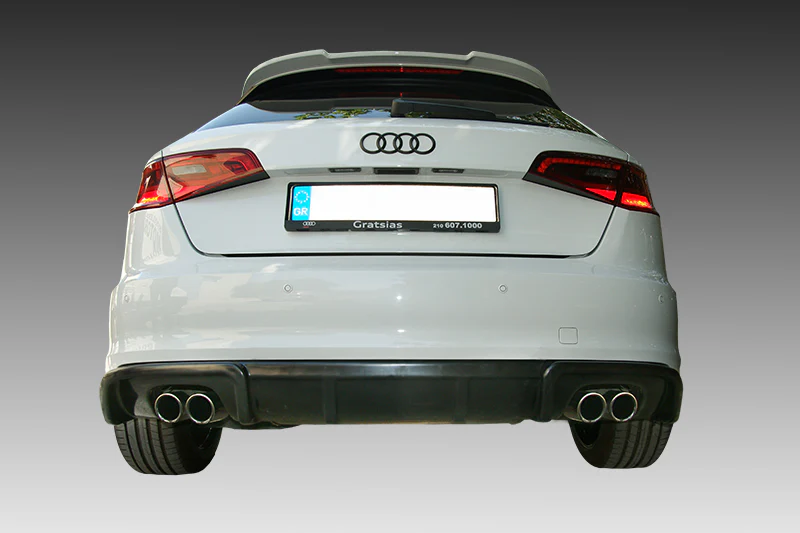 Rear Diffuser Audi A3 8V Sportback (2013-2016) (Exhaust L+R)