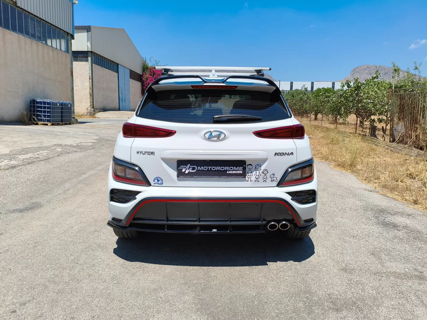 Rear Splitter Hyundai Kona N-Line Mk1 Facelift - Image 2