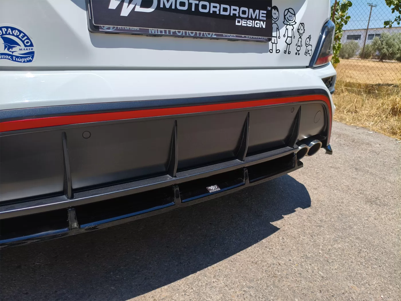 Rear Splitter Hyundai Kona N-Line Mk1 Facelift - Image 4