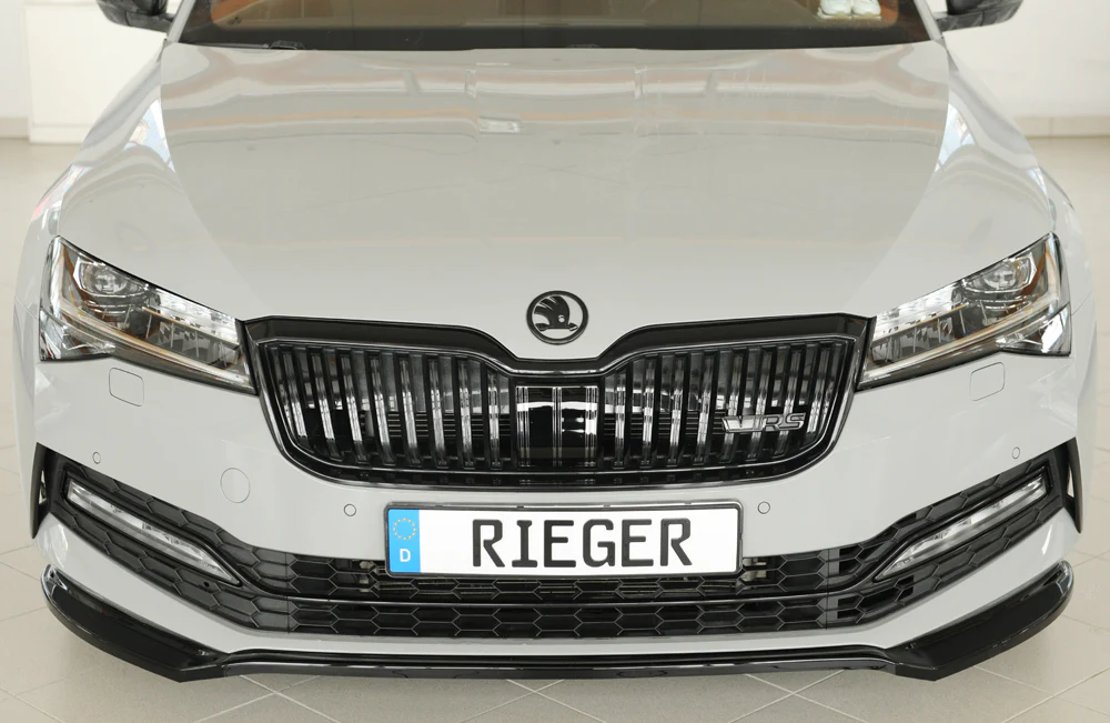 Rieger Skoda Superb (3V) Sportline Facelift Front Splitter - Image 2