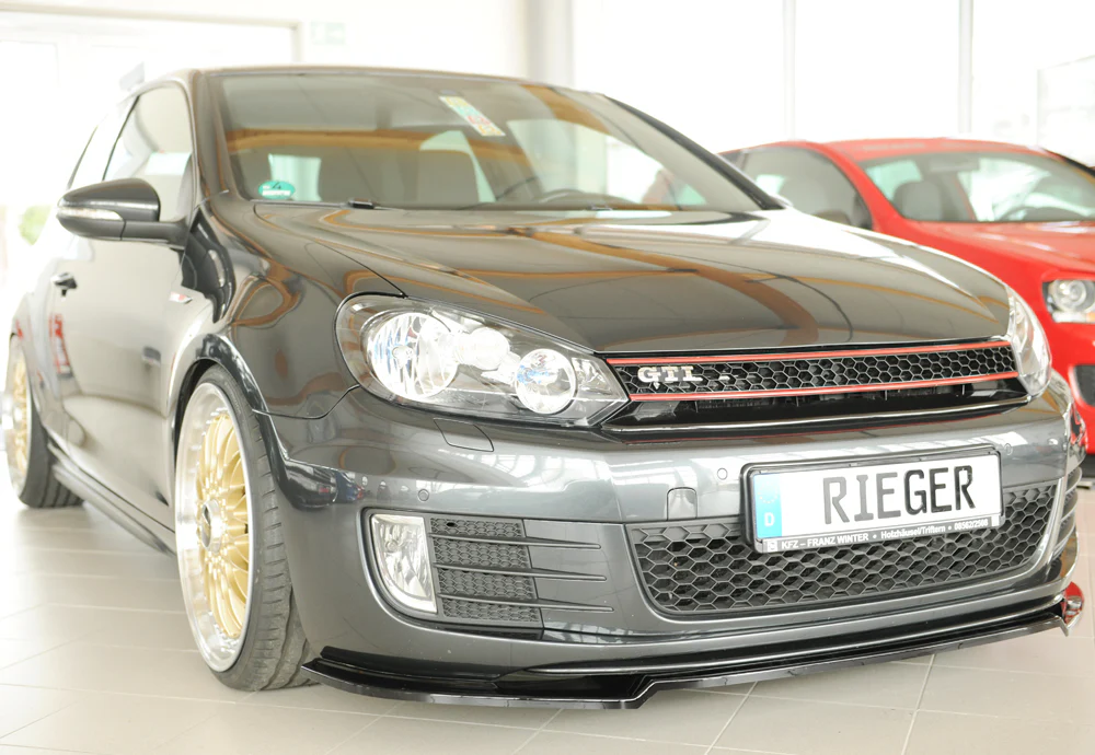 Rieger VW Golf MK6 GTI/GTD Front Splitter - Image 2