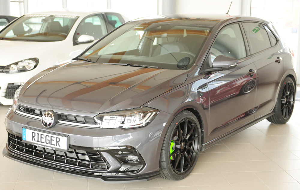 Rieger VW Polo AW GTI/R-Line Facelift Front Splitter - Image 2
