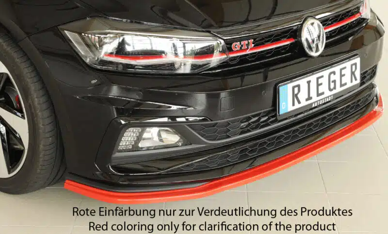 Rieger VW Polo GTI MK6 Pre-Facelift (17-21) Front Splitter - Image 5