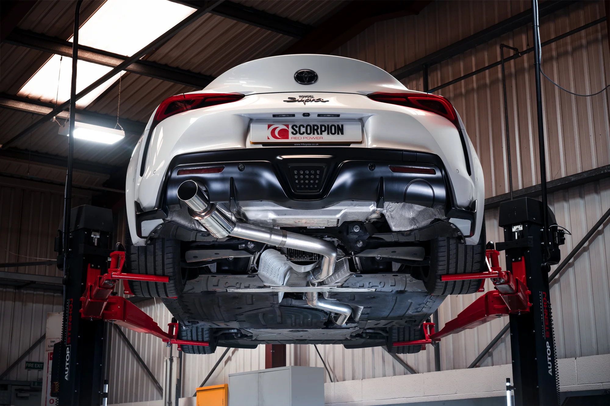 Scorpion Supra A90 (Inc GR) 3.0T GPF Model 80mm Cat-back Single Exit System (Removes GPF) - Image 3