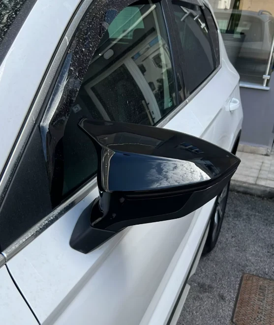 SEAT Cupra Ateca Gloss Black Batman Style Mirror Covers(2018-2024) - Image 2
