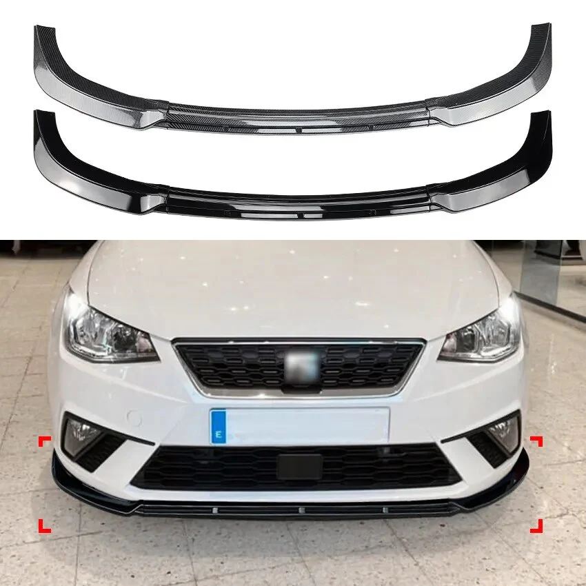 SEAT Ibiza MK5 FR/Base Model 3 Piece Front Splitter (2017-2021 Models) - Image 5