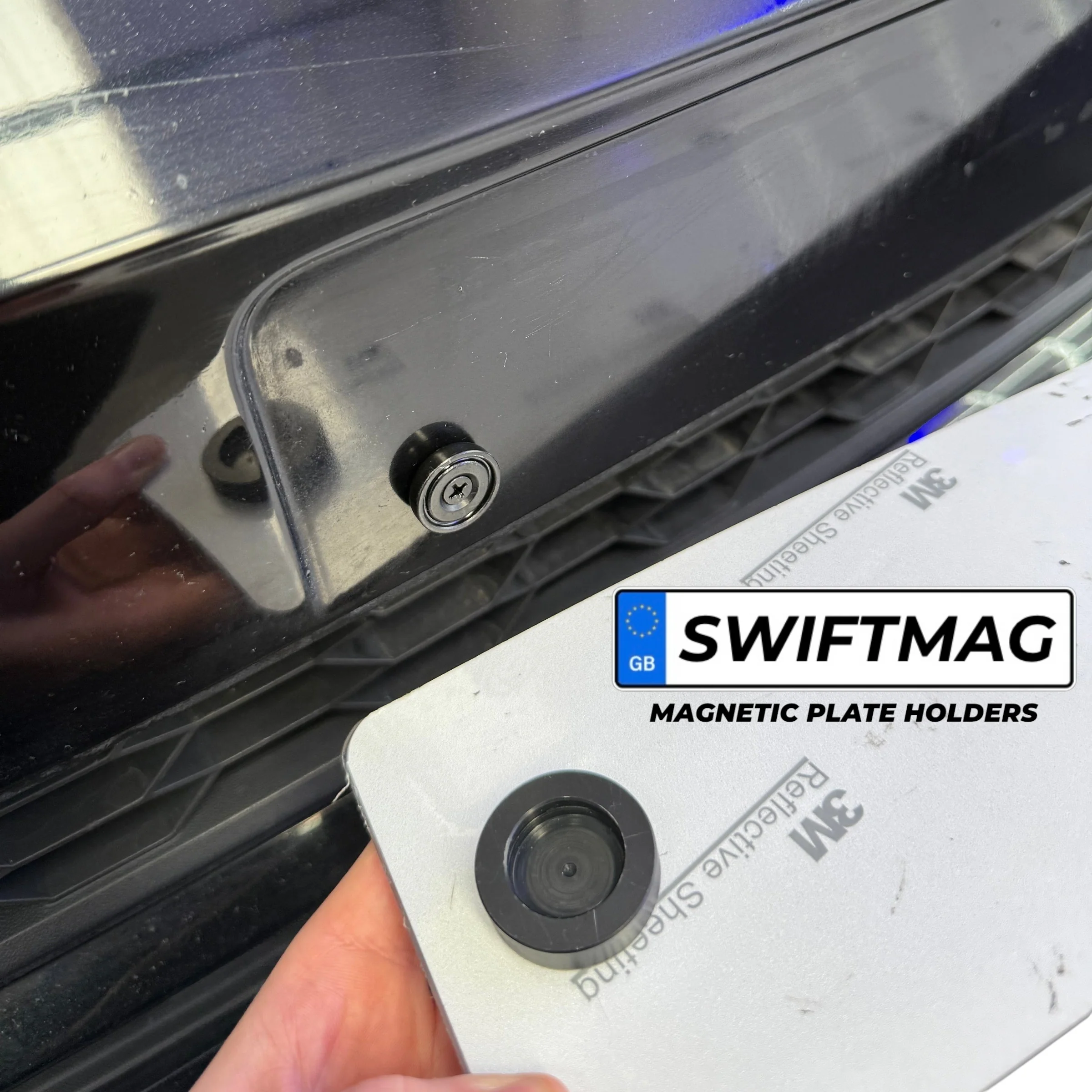 SWIFTMAG Magnetic Removable Numberplate Kit - Image 3