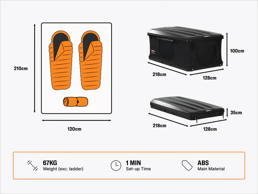 TentBox Classic 2.0 - Car Roof Tent - Image 10