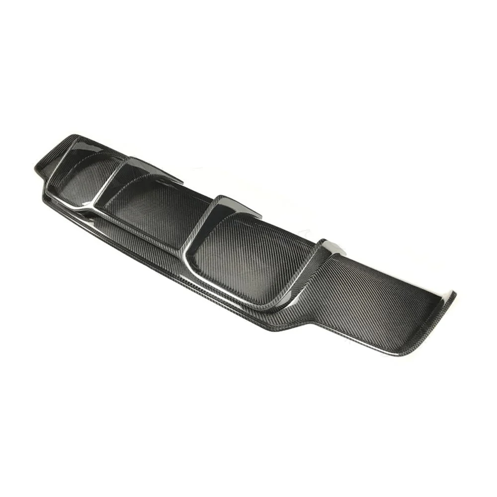 Tesla Model 3 2017 - 2022+ Carbon Fibre / Gloss Black Rear Bumper Diffuser (DAS Automotive) - Image 2