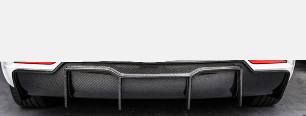 Tesla Model 3 2017 - 2022+ Carbon Fibre / Gloss Black Rear Bumper Diffuser (DAS Automotive) - Image 3