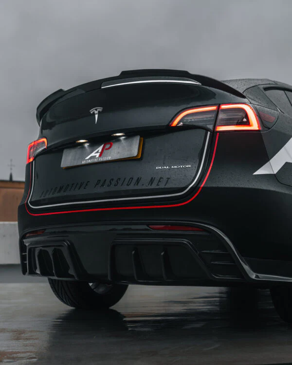 Tesla Model Y Carbon Fibre Rear Roof Spoiler - Image 2