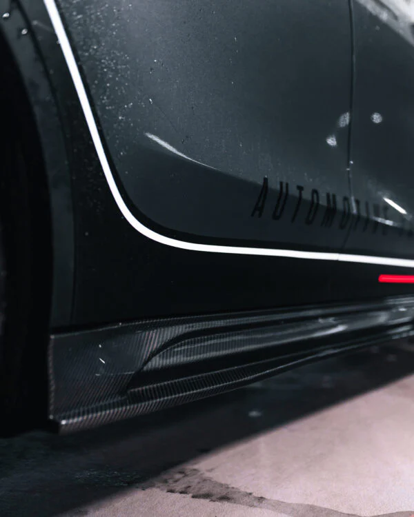 Tesla Model Y Carbon Fibre Side Skirt Replacements - Image 3