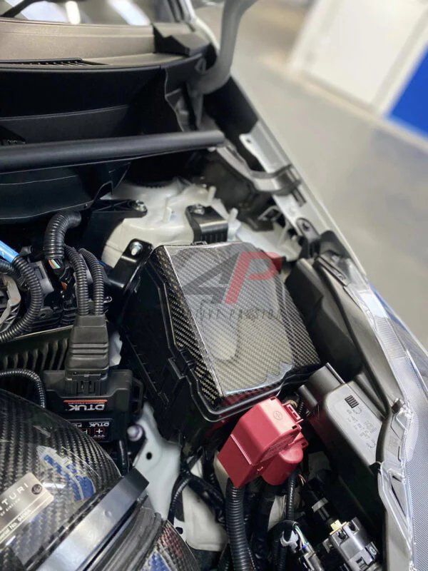 Toyota Yaris GR Fuse Box Cover Replacement Dry Carbon Fibre - Image 3