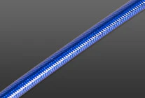 Transparent Blue PVC Covered Brake Hose - Variation 2
