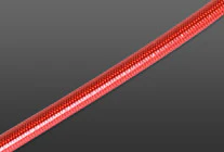 Transparent Red PVC Covered Brake Hose - Variation 1