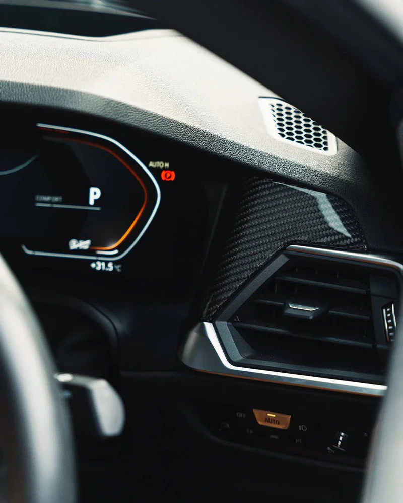 TRE BMW 2 Series G42, G80 G81 M3 & G82 M4 Pre-Preg Carbon Fibre Air Vent Trim (2021-2022) - Image 2