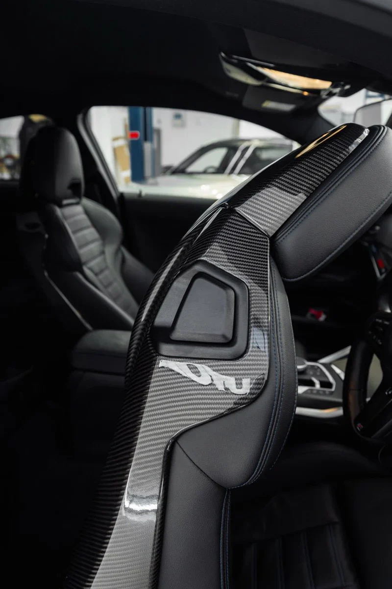TRE BMW 2 Series G42, M4 G82, M2 G87 Pre-Preg Carbon Fibre Full Seat Back Covers - Image 3