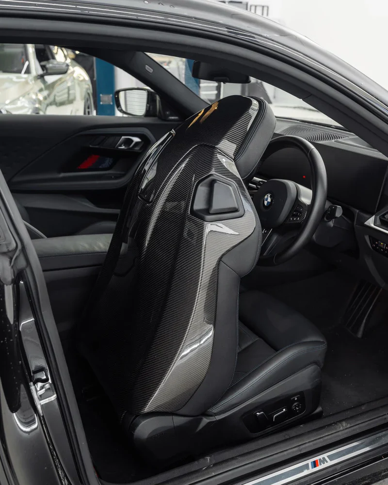 TRE BMW 2 Series G42, M4 G82, M2 G87 Pre-Preg Carbon Fibre Full Seat Back Covers - Image 5