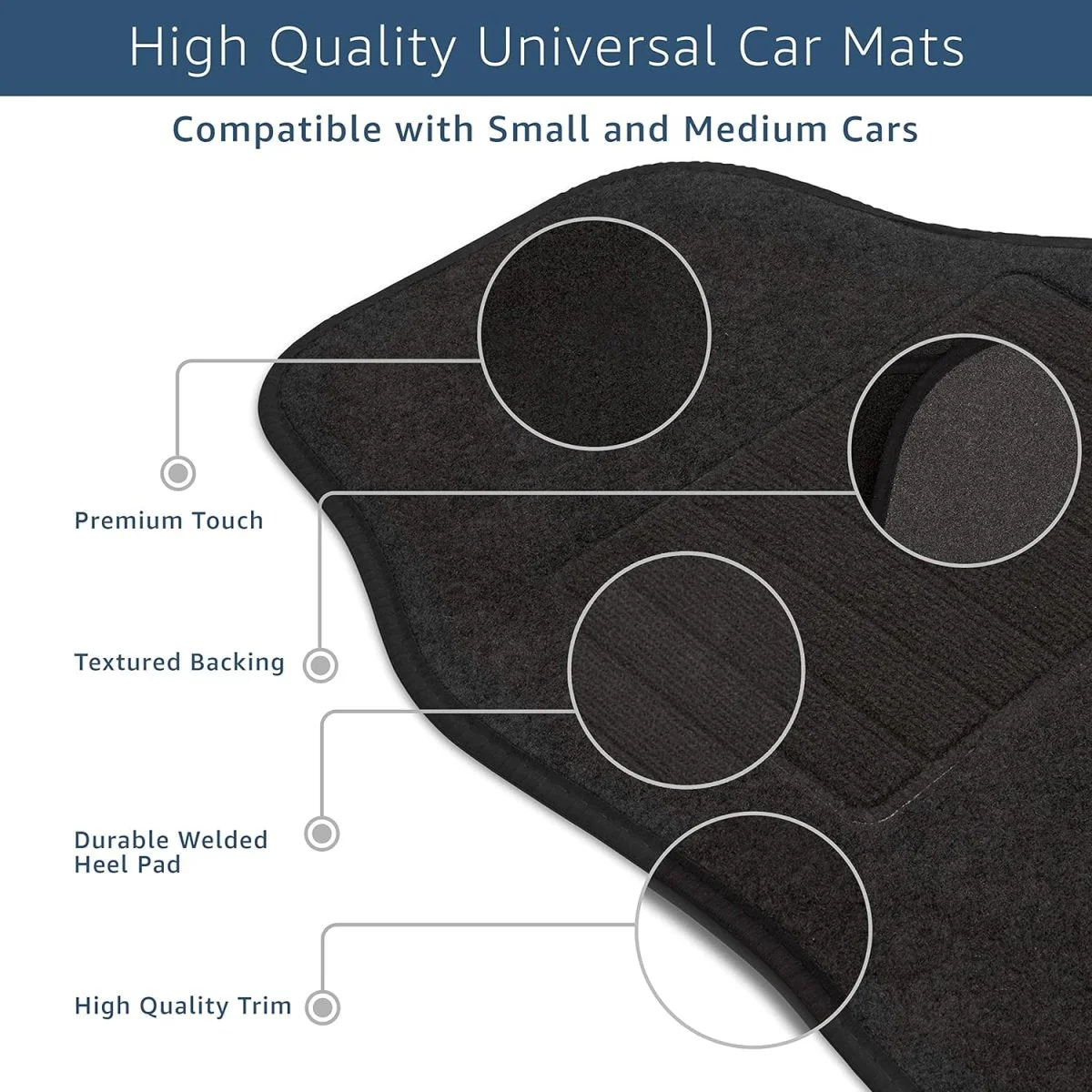 Universal Car Mats - Carpet - Image 2