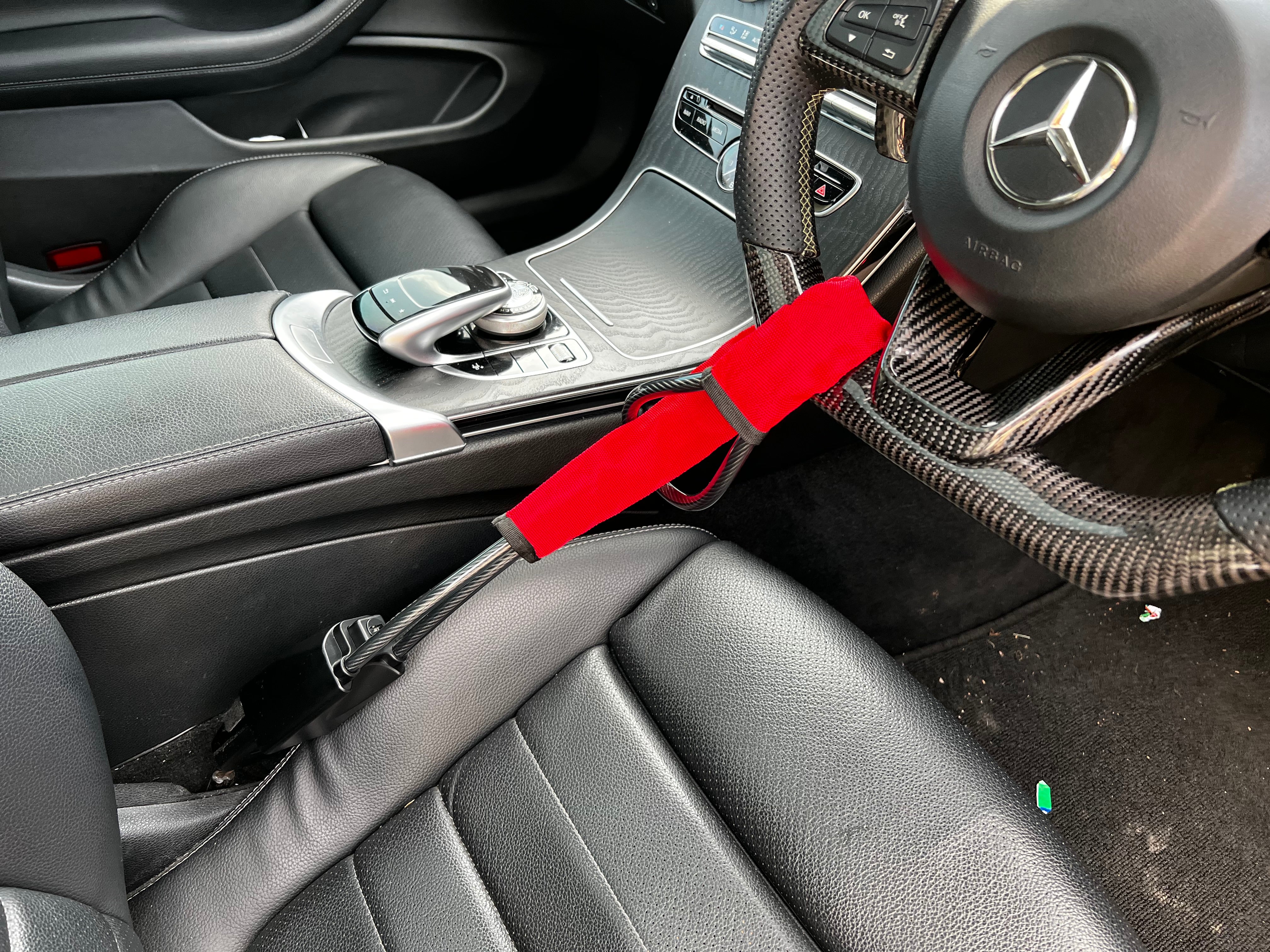 Universal Car Steering Wheel Seat Belt Lock (Anti Theft Device) - Image 6