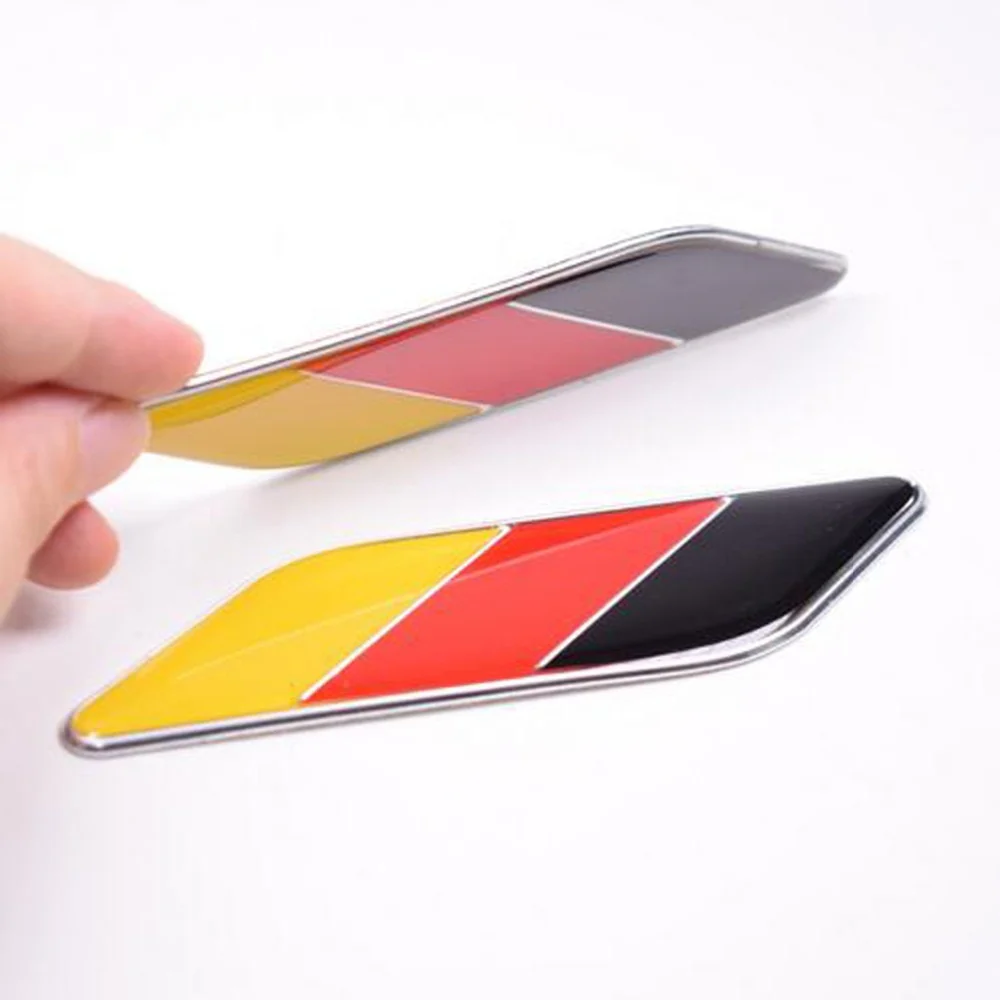 2x Universal German Flag Boot Badge / Emblem (Self Adhesive) - Image 5