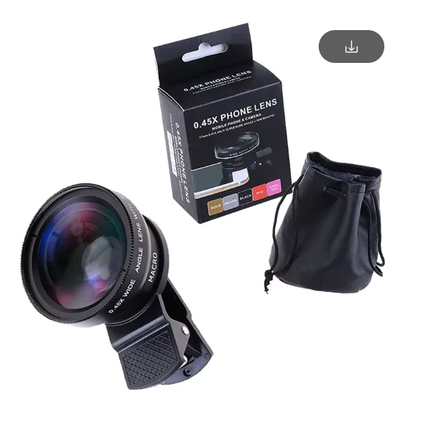 Universal Photography Clip-On Phone Camera Lens (2 in 1) Wide angle x Macro - Image 2