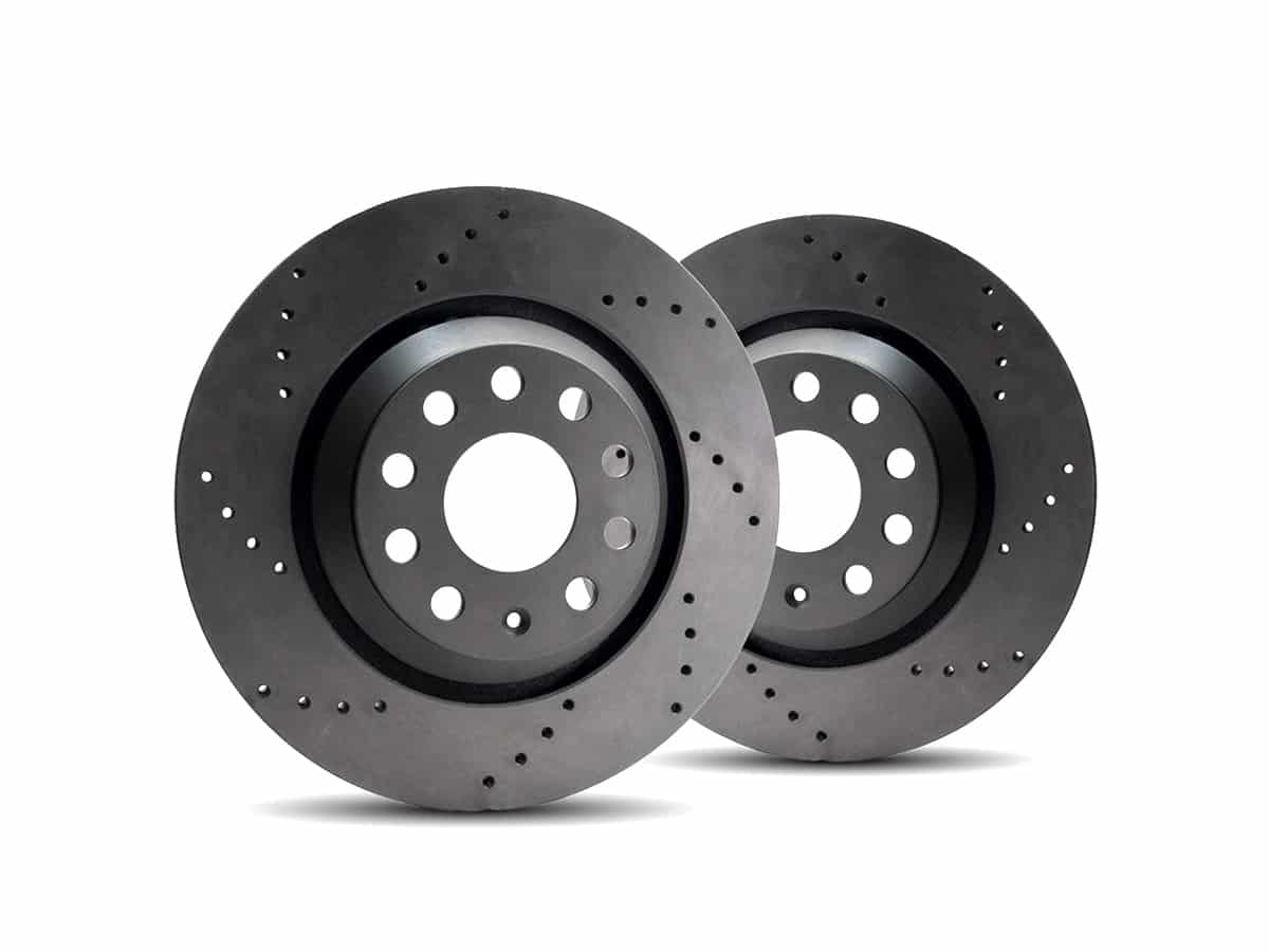 VBT Cross Drilled 310x22mm Rear Brake Discs