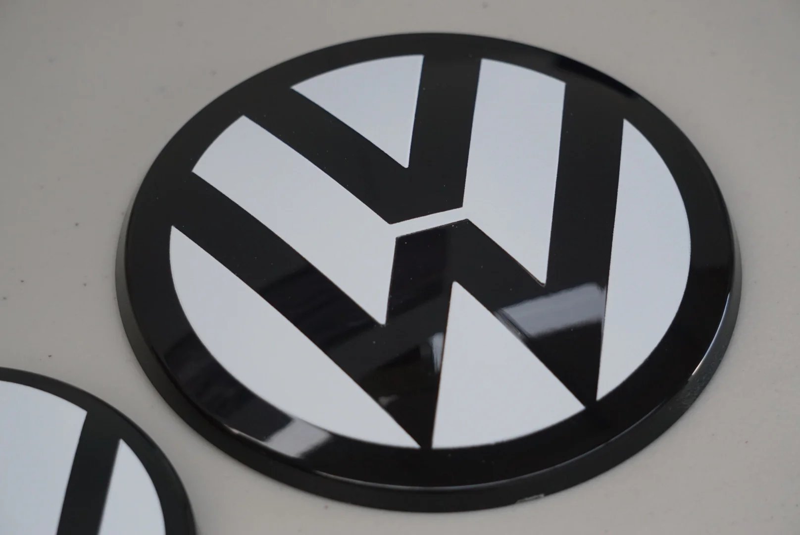Volkswagen AW Polo MK6 / MK6.5 Black / White ACC RADAR Front and Rear Plastic Badge Overlays (2018+ Models) - Image 8