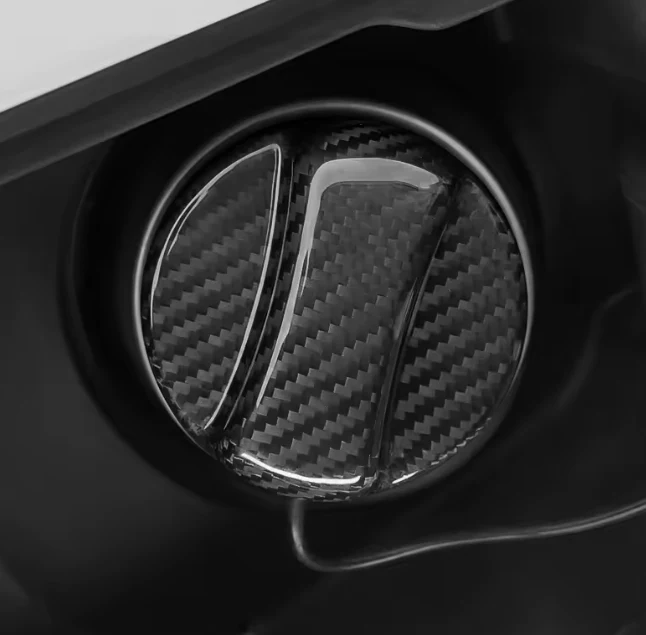 Volkswagen Genuine Carbon Fibre Fuel Tank Cap Cover (Multiple Models) - Image 2