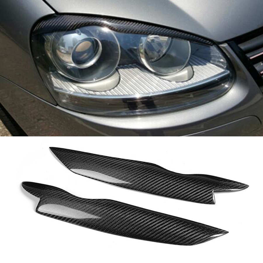 Volkswagen Golf MK5 Carbon Fibre Headlight Eyebrows (2006 - 2009) - Image 6