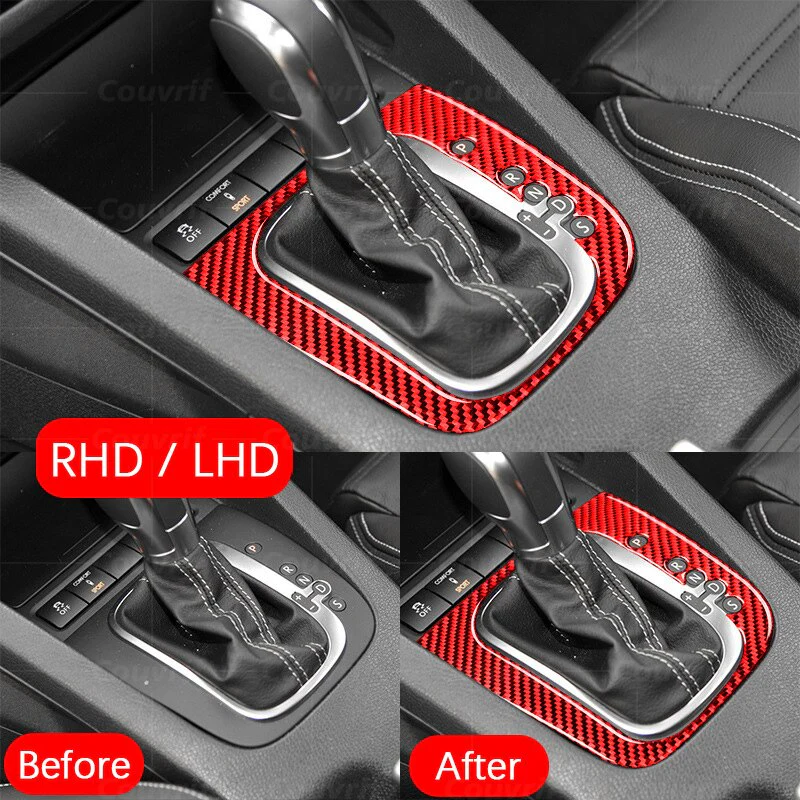Volkswagen Golf MK6 R20 / GTI Gear Control Panel Carbon Fibre Cover (2010-2013) - Image 2