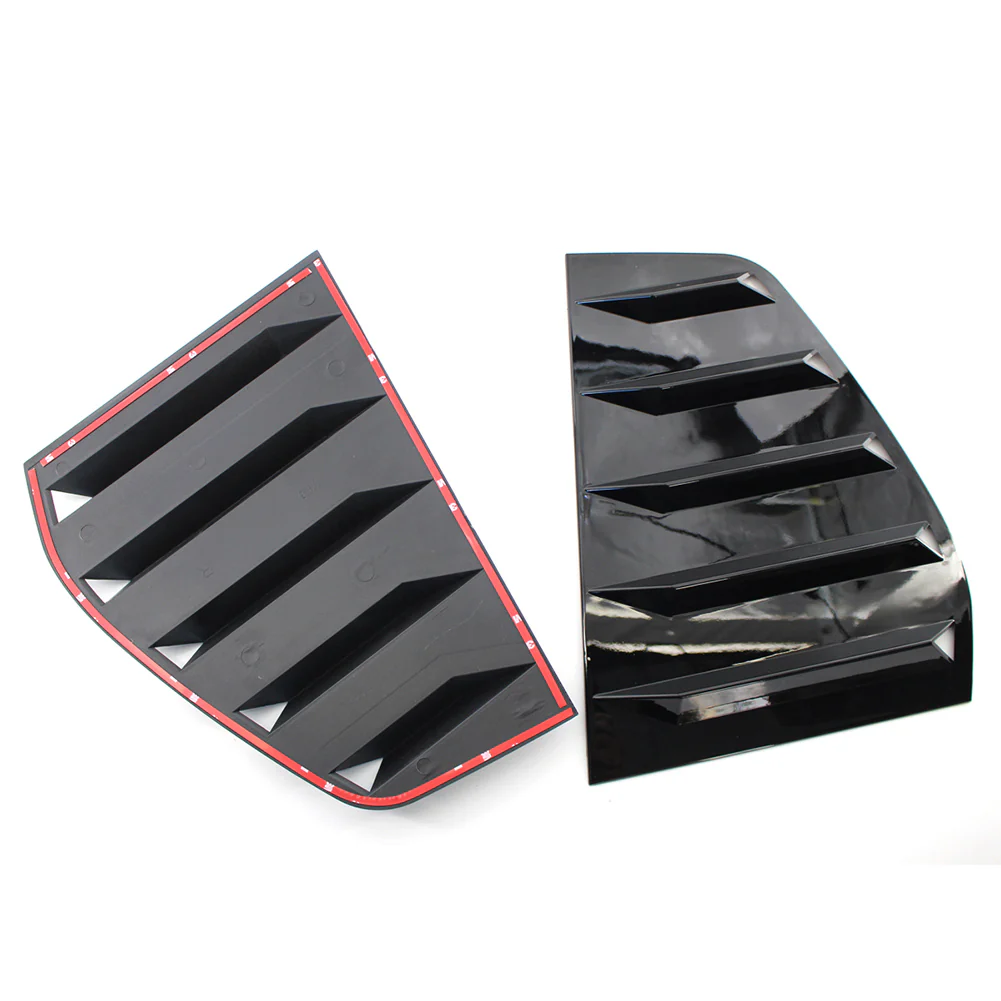 Volkswagen Golf MK6 Rear Side Window Air Vent Style Cover in Gloss Black - Image 4