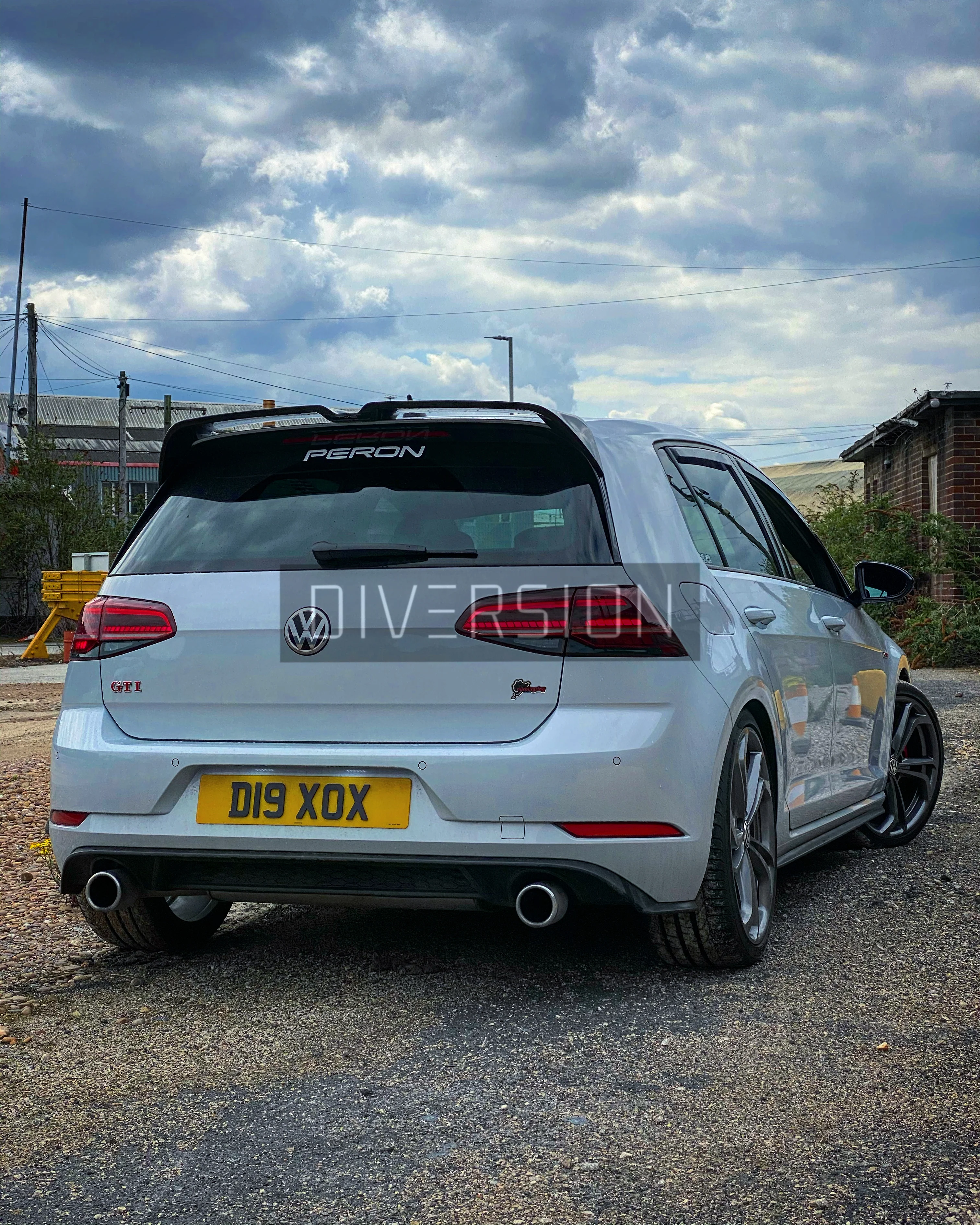 Volkswagen Golf MK7/7.5 GTI / R / R Line / GTD Oettinger Style Gloss Black Spoiler (2013 - 2020 Models) - Image 2