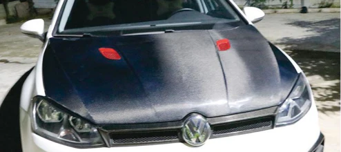 Volkswagen Golf MK7 / MK7.5 GTI Style Carbon Fibre Vented Bonnet (Replacement) 2013 - 2021 / DAS - Image 2