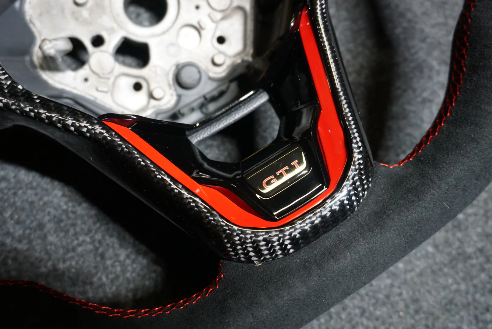 Volkswagen Golf MK8 Bespoke Custom Alcantara / Leather Steering Wheel (CUSTOM /  GTI / GTD / R-Line / R 2020+ Models) - Image 2