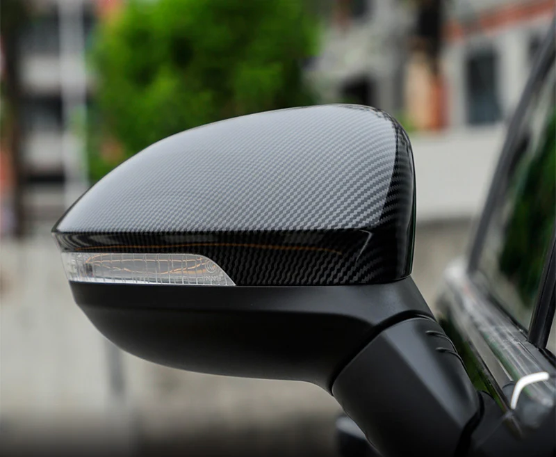 Volkswagen Golf MK8 / ID3 Carbon Fibre Look Replacement Mirror Cover Caps (2020+) - Image 2