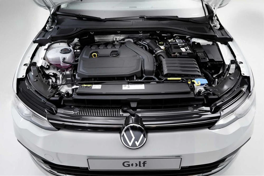 ELEVATE Volkswagen Golf MK8 Custom Black / Carbon Fibre Gas Bonnet Struts (2021+ Models)