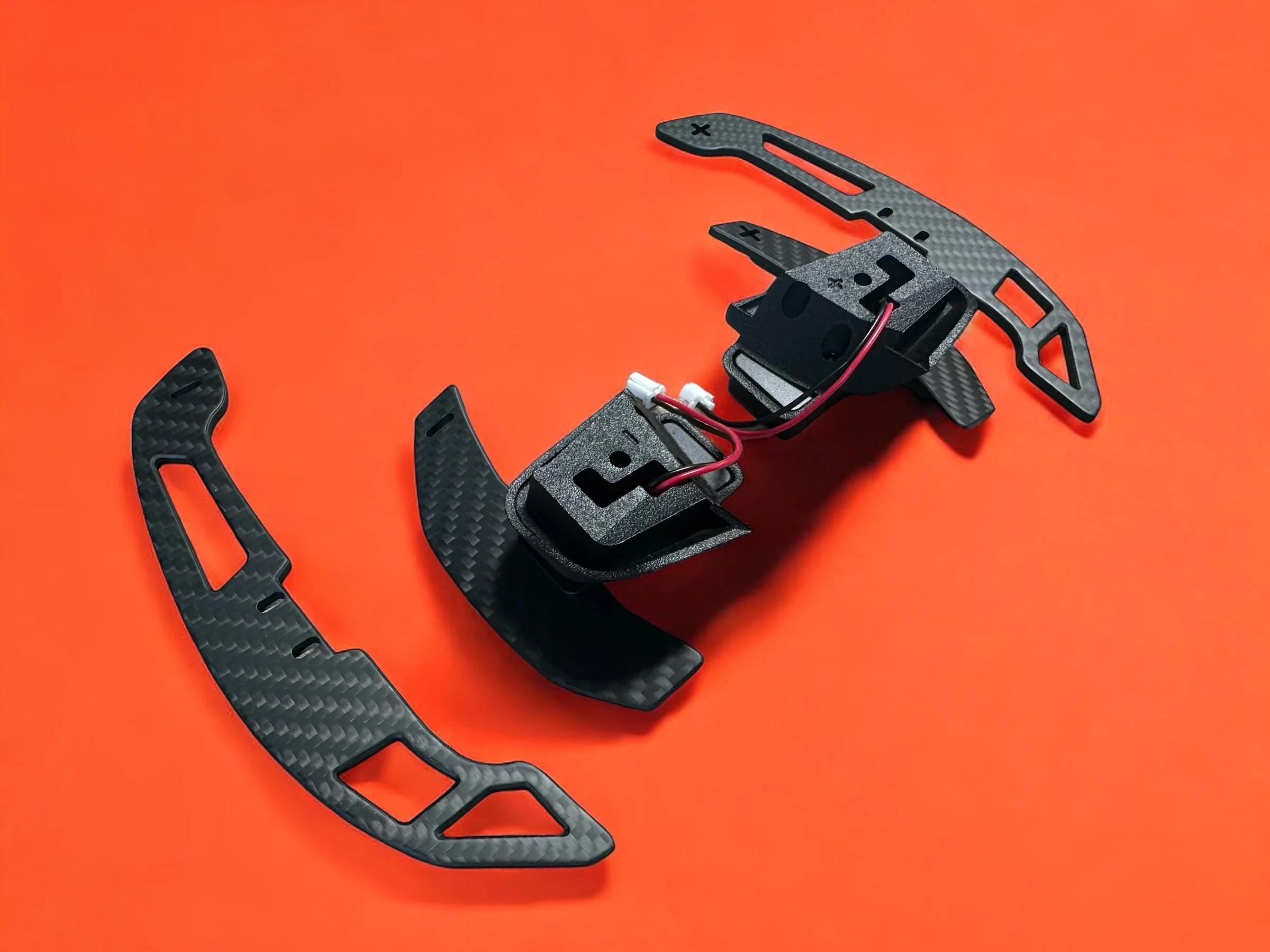 Volkswagen Golf MK8 DSG Carbon Fibre Magnetic Paddle Replacement Extenders Kit (2021 - 2024 Models) DAS - Image 3